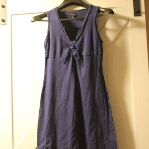 Victoria Secret bra top eyelet trim knee length NAVY Dress L  EYELET TRIM